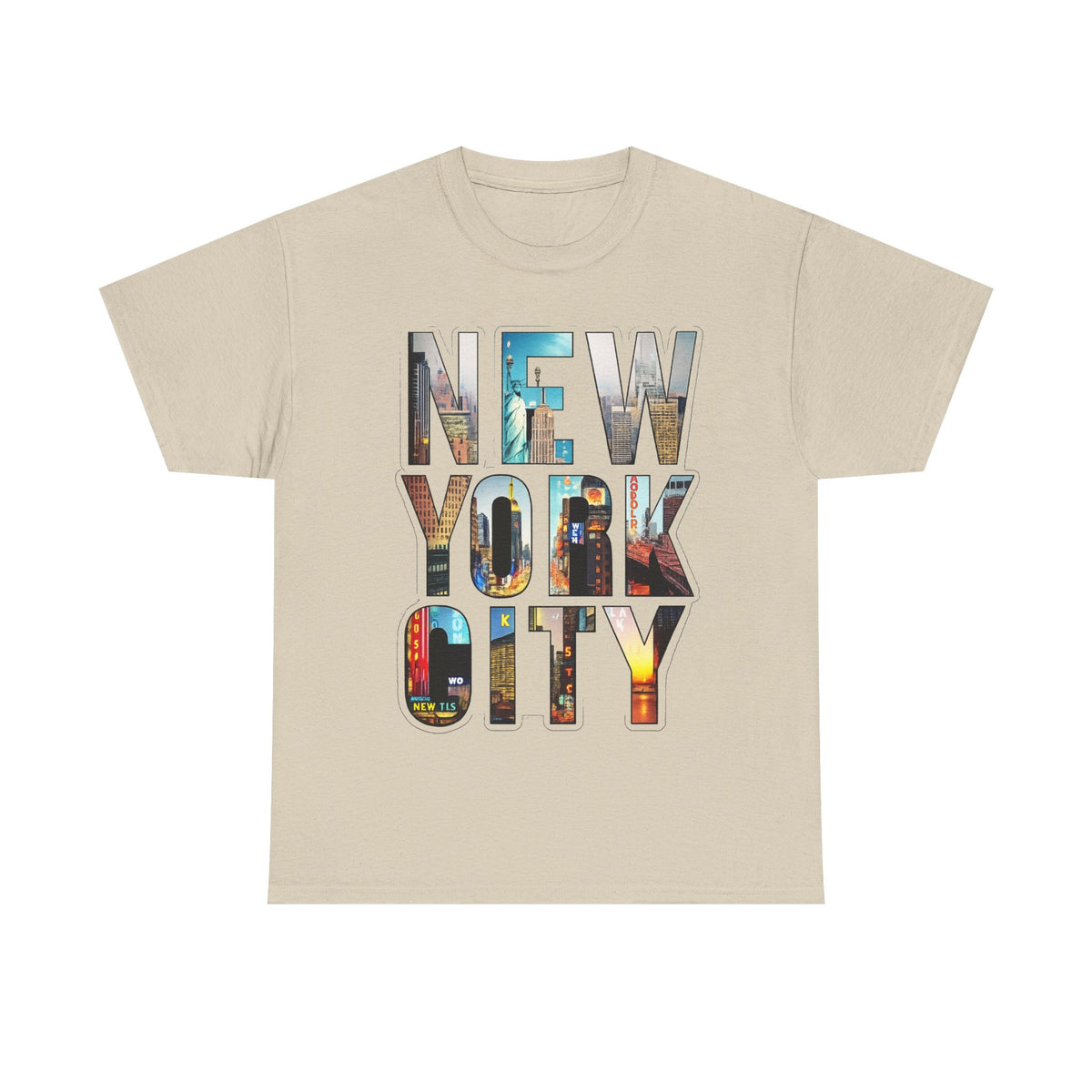 New York City Photo-Block Tee — Vintage Skyline Graphic T-Shirt