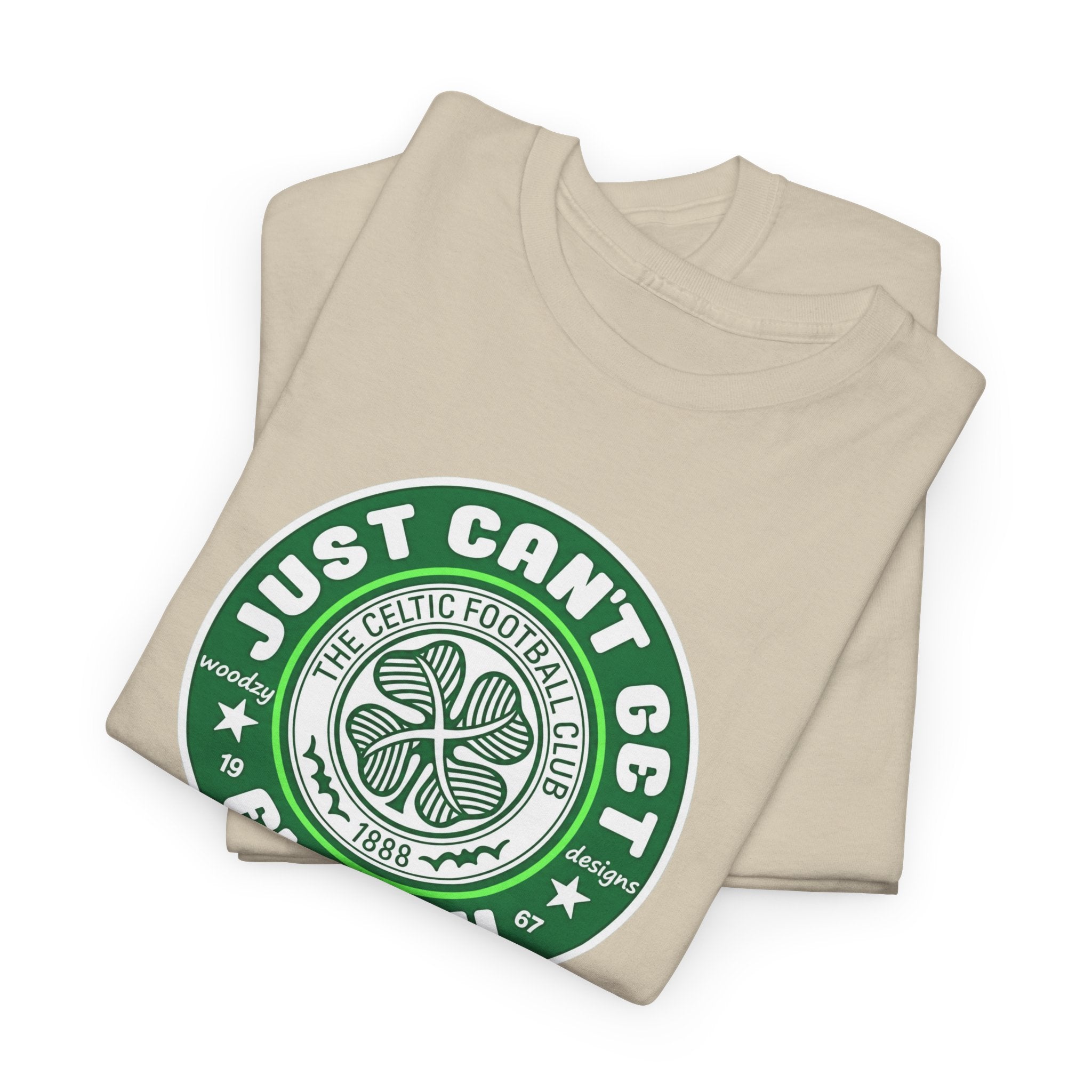 Celtic T-Shirt — "Just Can't Get Enough" Green Shamrock St. Patrick's Day Tee