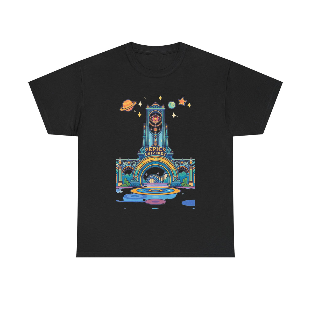 Universal Studios Family Vacation T-Shirt — Retro Space Theater Graphic Tee