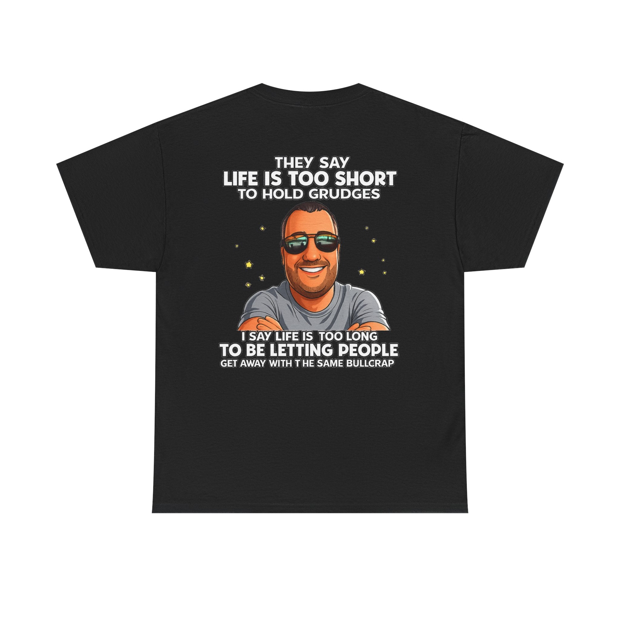 Graphic Tee — “Life Is Too Short” Funny Retro Portrait T-Shirt