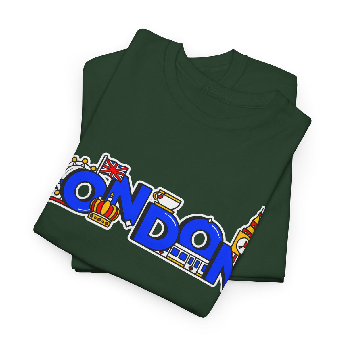 London Cityscape Tee — Illustrated London Landmarks Shirt