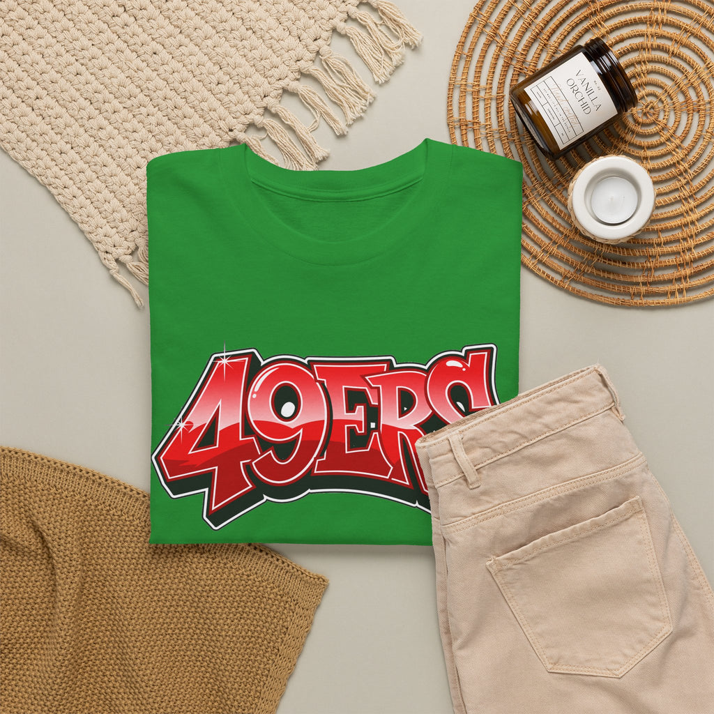 T-Shirt — '49ERS' Red Graffiti Sports Logo Tee
