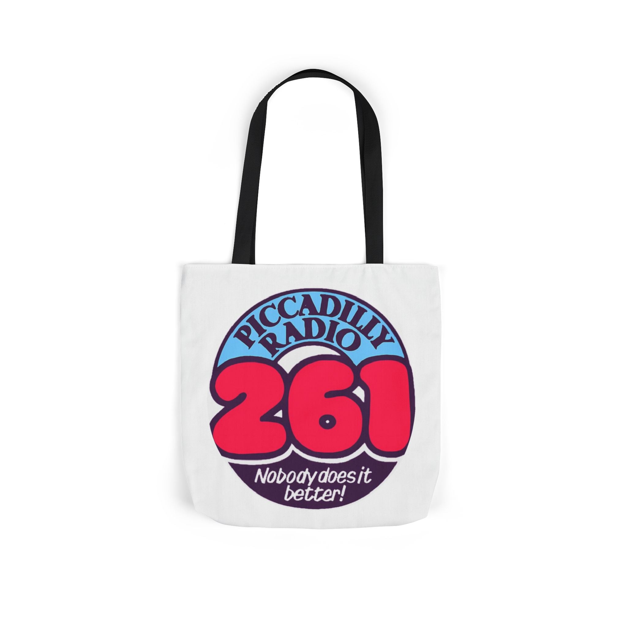 Tote Bag — Retro 'Piccadilly Radio 261' Vintage Logo Canvas Tote