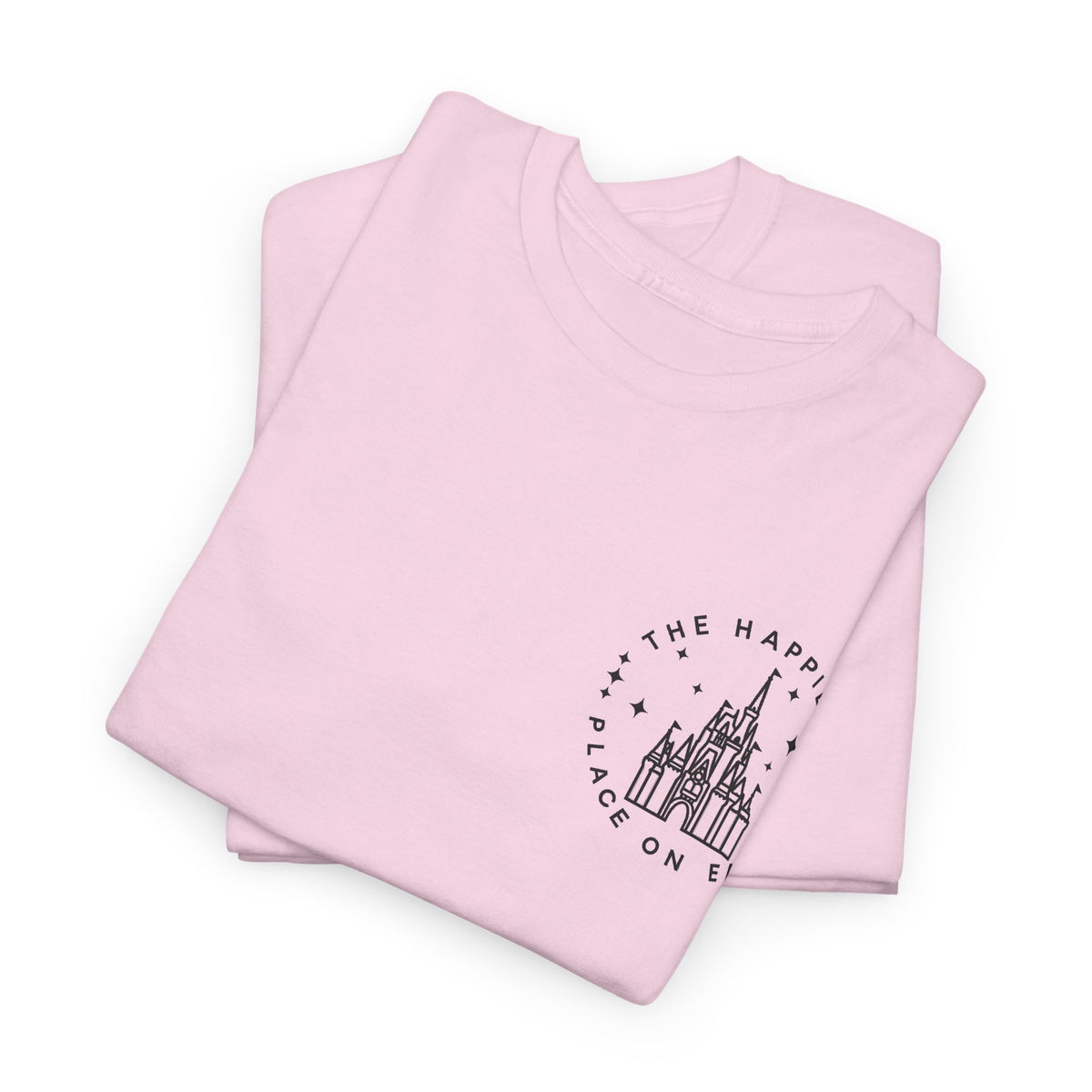 The Happiest Place on Earth Castle Graphic Cotton T-Shirt