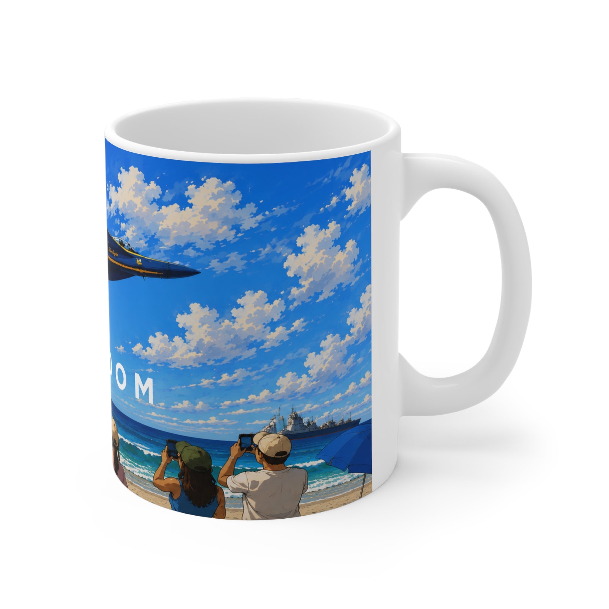 Freedom Airshow Mug — US Navy Blue Angels Ceramic Coffee Cup (11oz & 15oz)