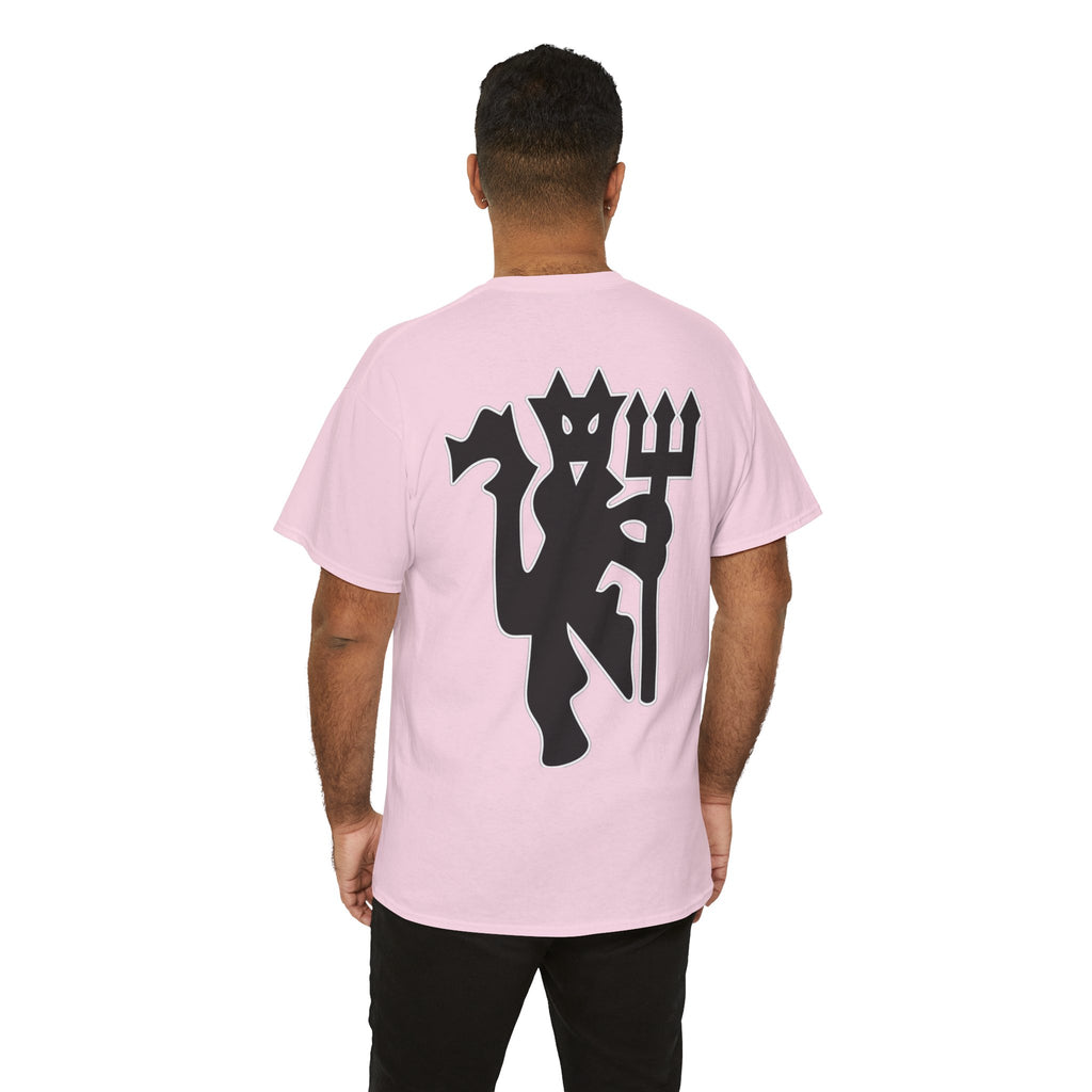 Manchester United Devil Cotton T-Shirt – Retro Trident Football Crest Tee