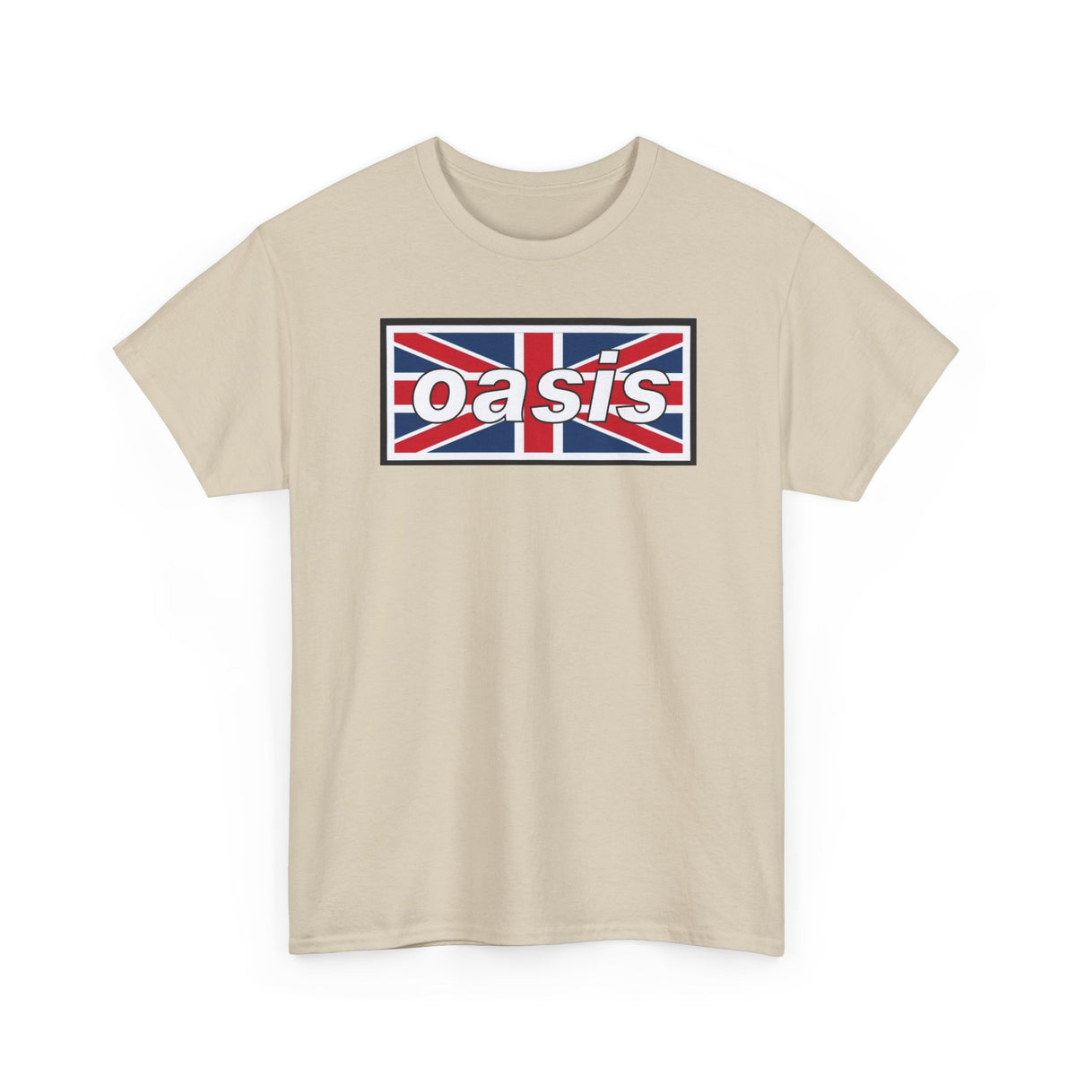 Oasis Union Jack Tee — British Rock Band Vintage-Inspired T-Shirt