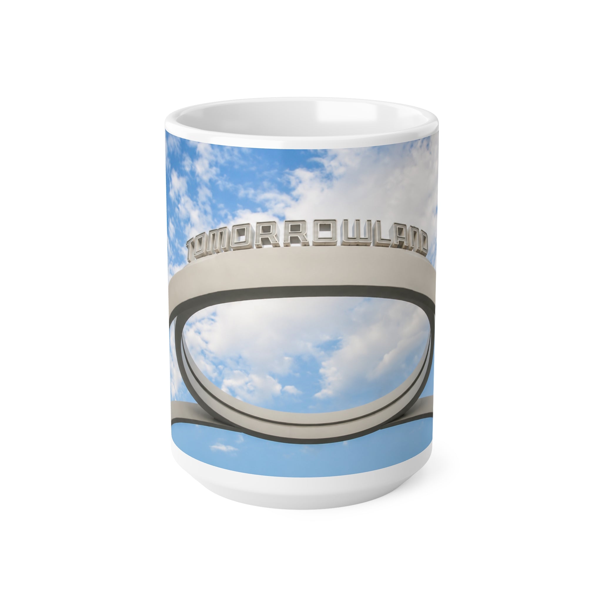 Tomorrowland Entrance Photo Ceramic Mug - 11oz/15oz Sky & Arch Coffee Cup