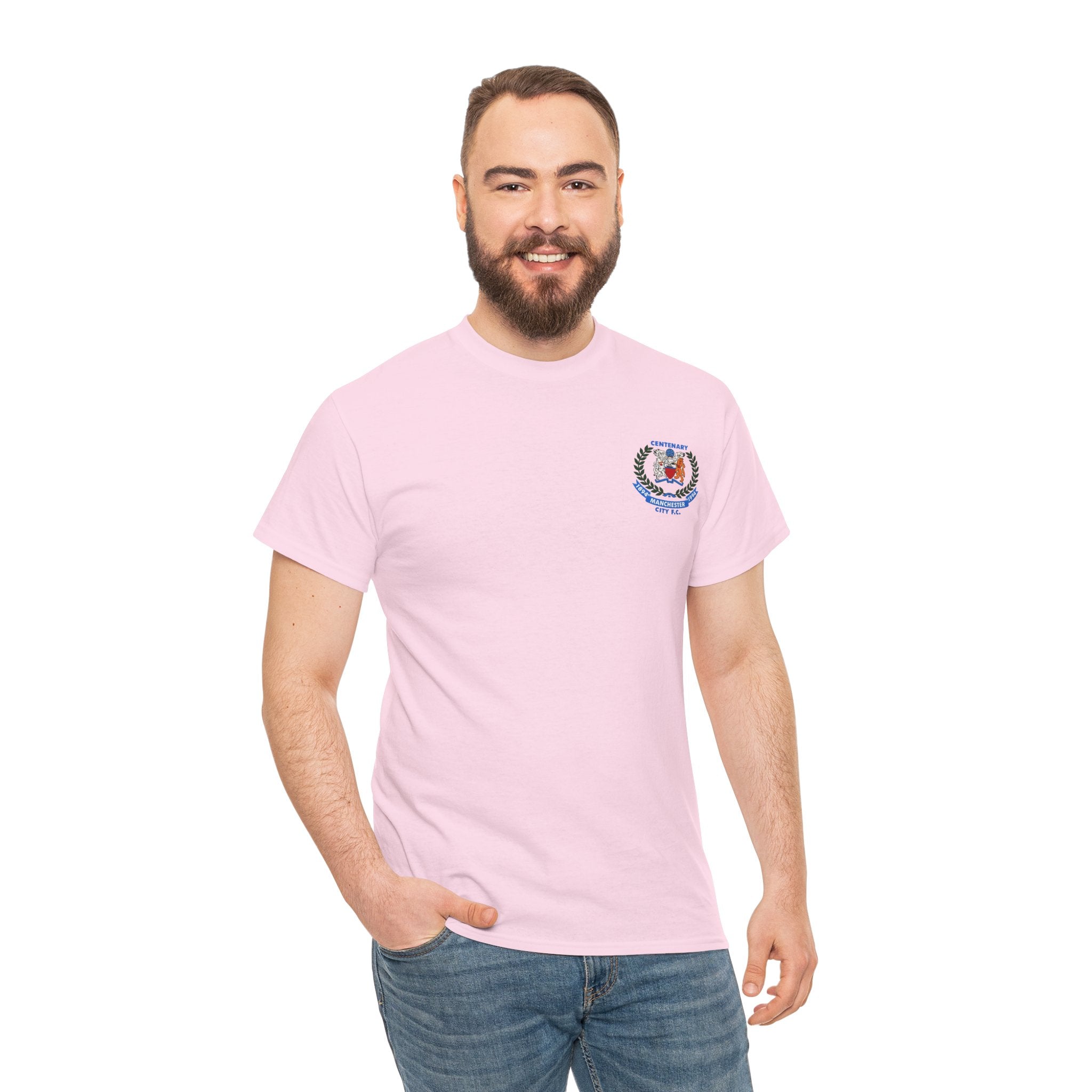 Centenary Manchester City FC Crest Tee — 1894–1994 Commemorative Shirt