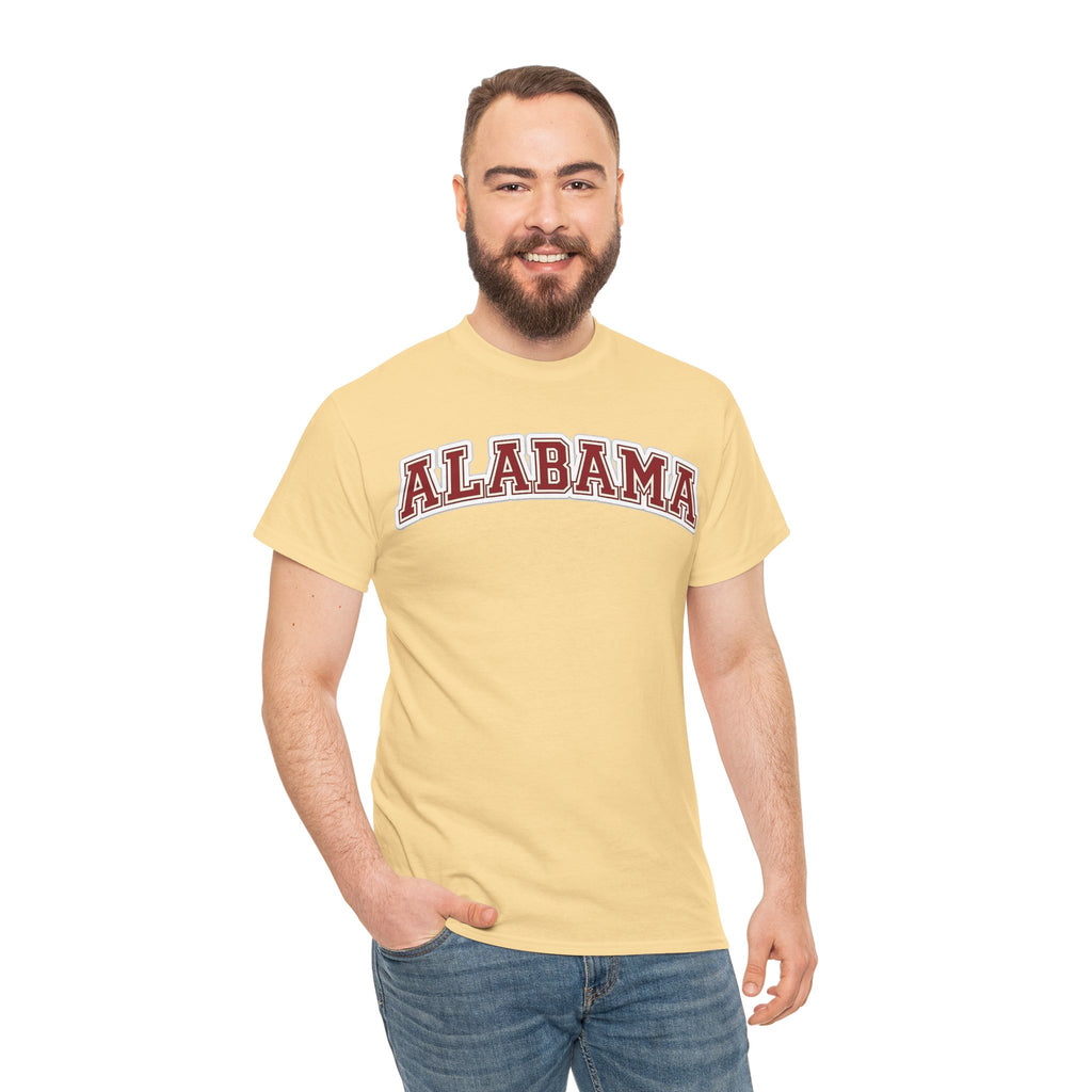 Alabama Arch Logo Tee – Crimson College Pride T‑Shirt