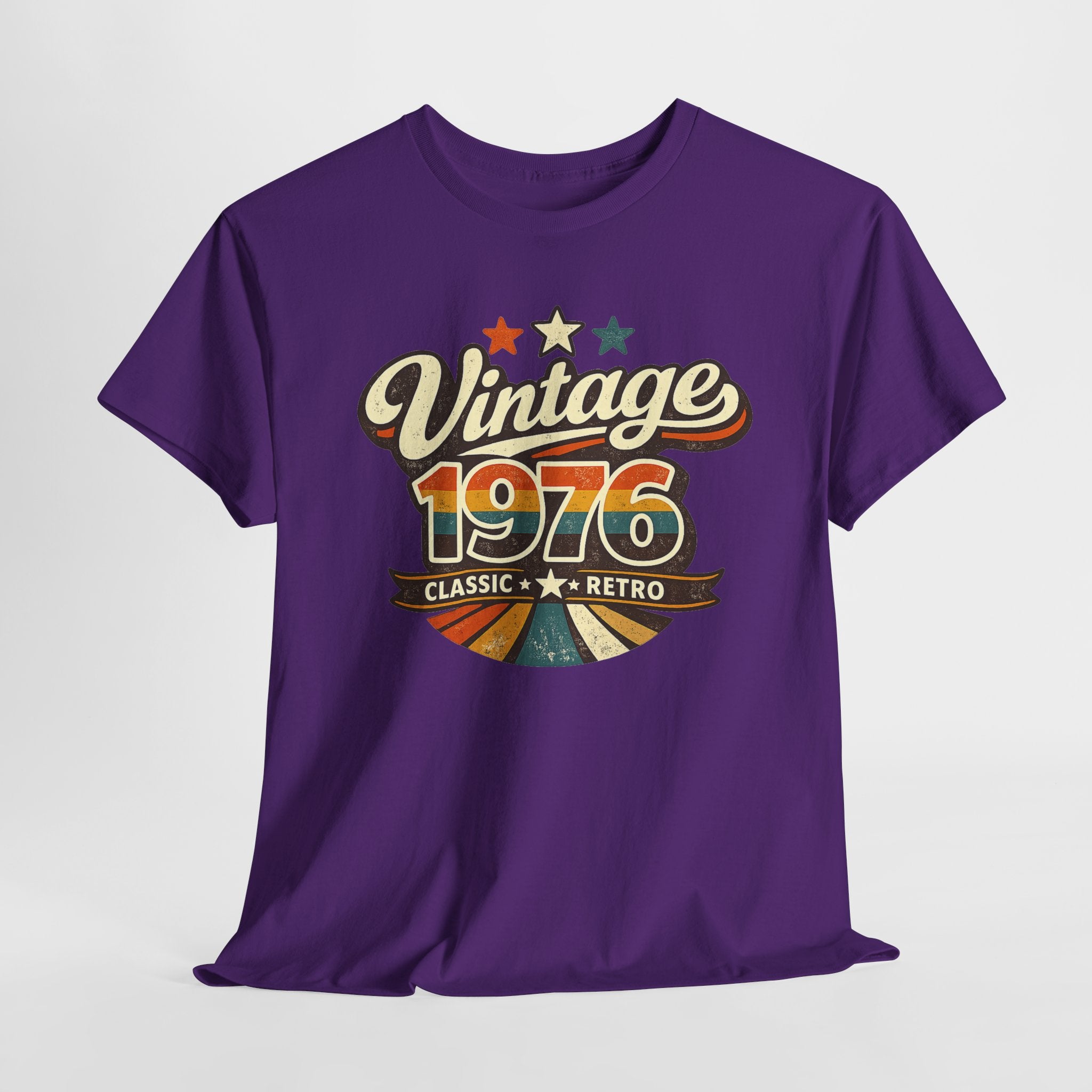Vintage 1976 Retro Graphic Tee — Classic Birthday or Anniversary Gift