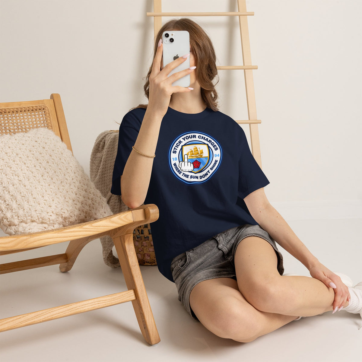 Manchester City "Stick Your Charger Where the Sun Don't Shine" Cotton t-shirt