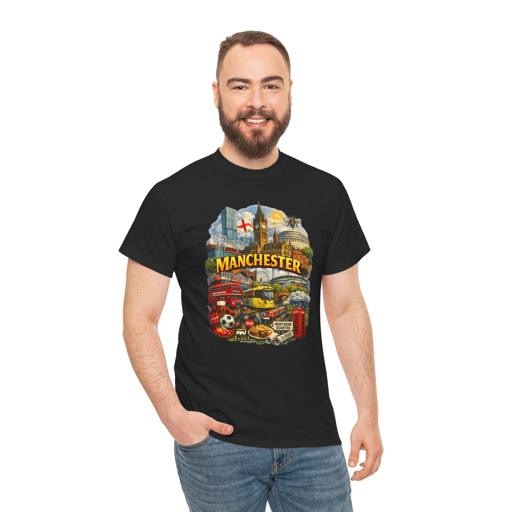 Manchester Skyline Collage T-Shirt