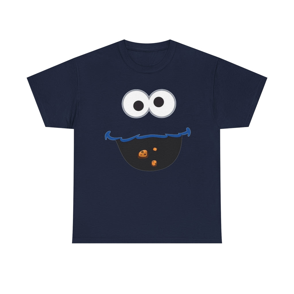 Cookie Monster Face Inspired Tee — Kids & Adults Funny Sesame Street Shirt