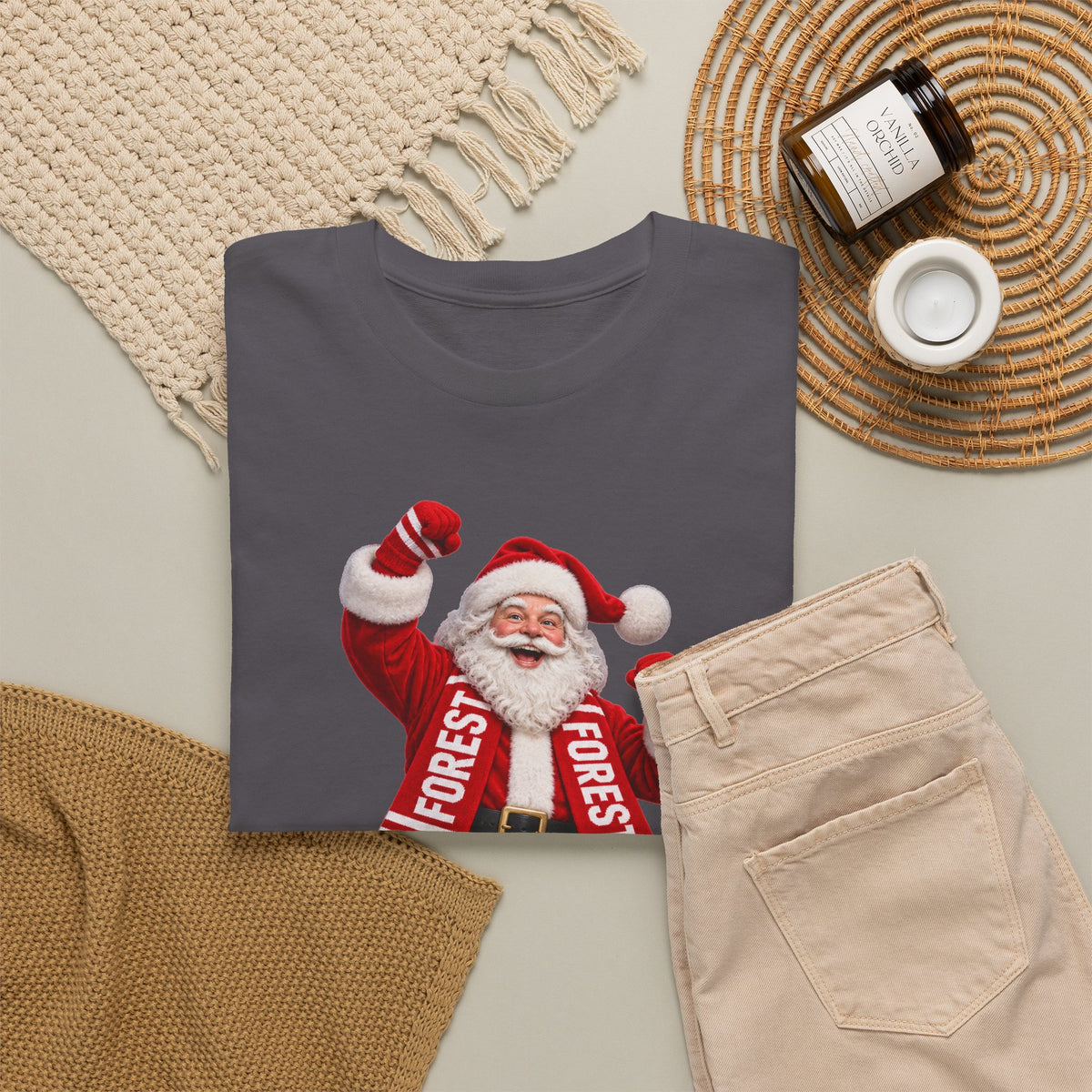 Nottingham Forest Santa Claus Dancing T‑Shirt — Vintage Christmas Holiday Tee