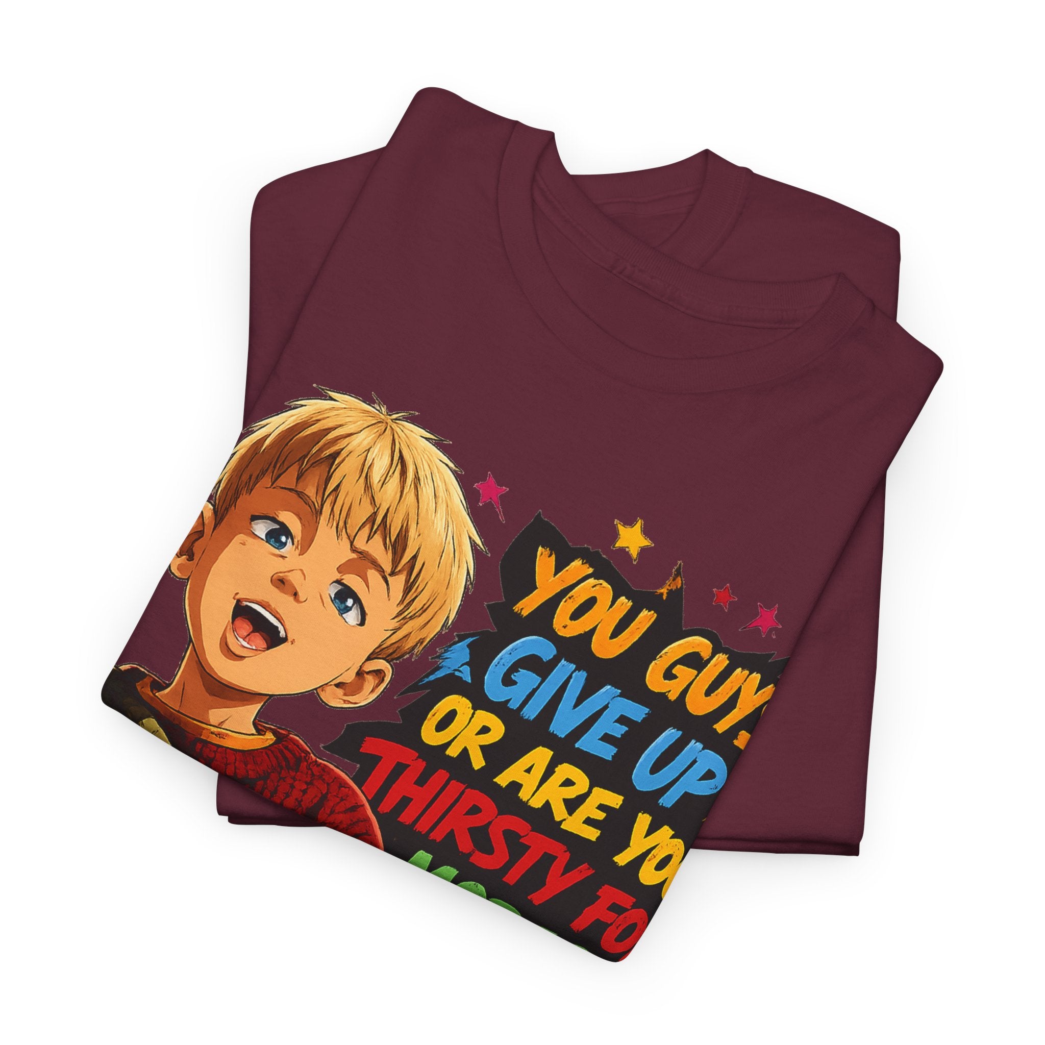 Home Alone Inspired Graphic Tee — 'You Guys Give Up or Are You Thirsty for More?' Nostalgic Comic Boy T-Shirt