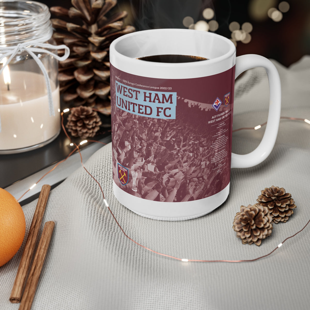 2023 UEFA Conference League Winners Programme Cover Inspired Ceramic Coffee Mug – (11oz/15oz)