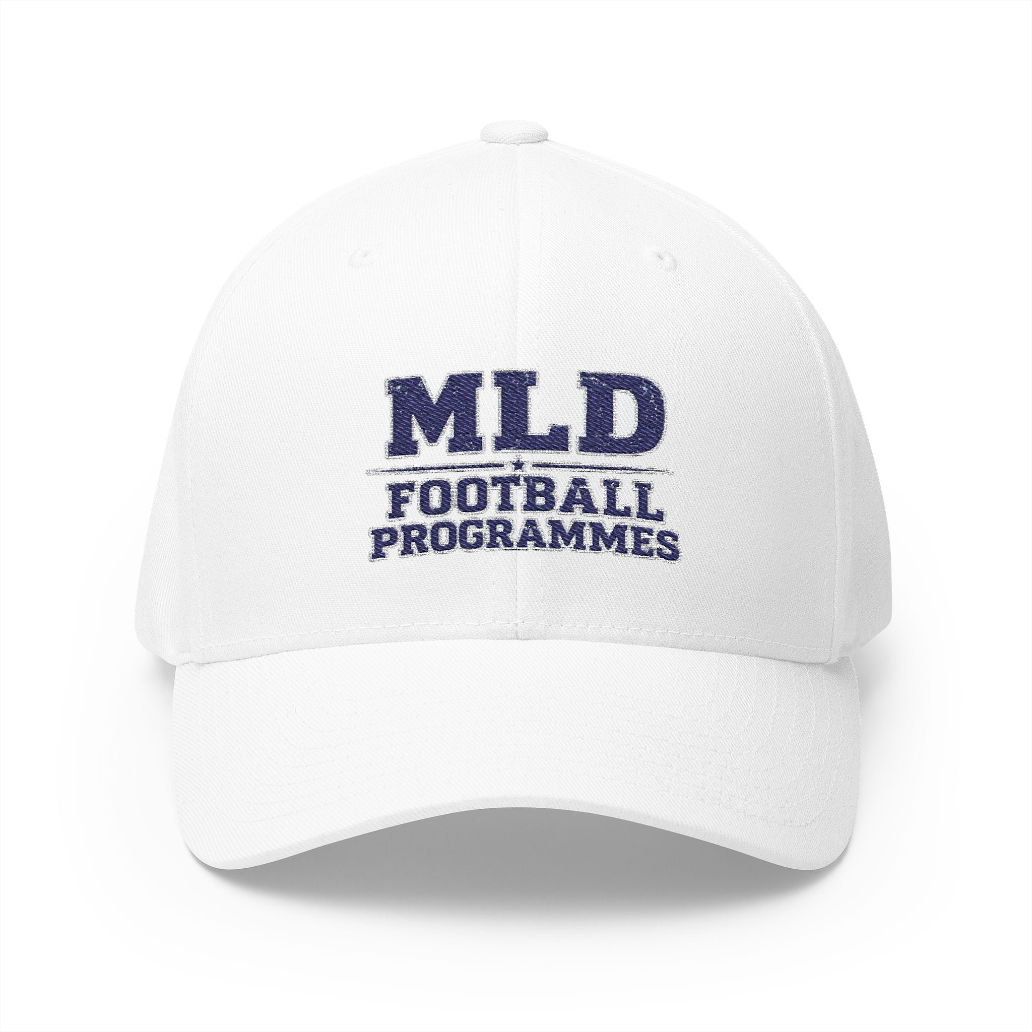 MLD Football Programmes Embroidered Cap – Structured Closed-Back Baseball Hat