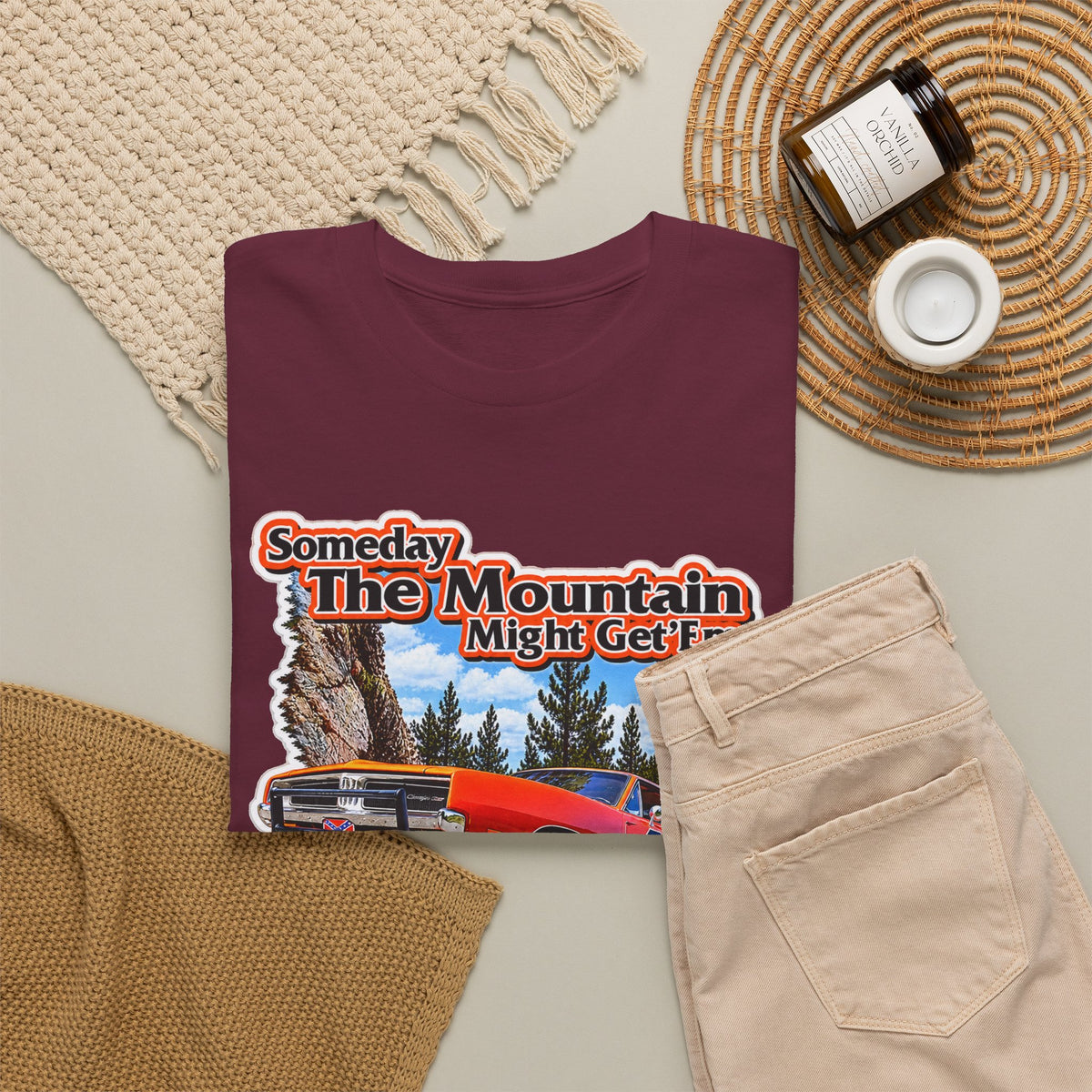 Dukes of Hazard Sometimes the Mountain Might Get ’Em But the Law Never Will Cotton T-Shirt