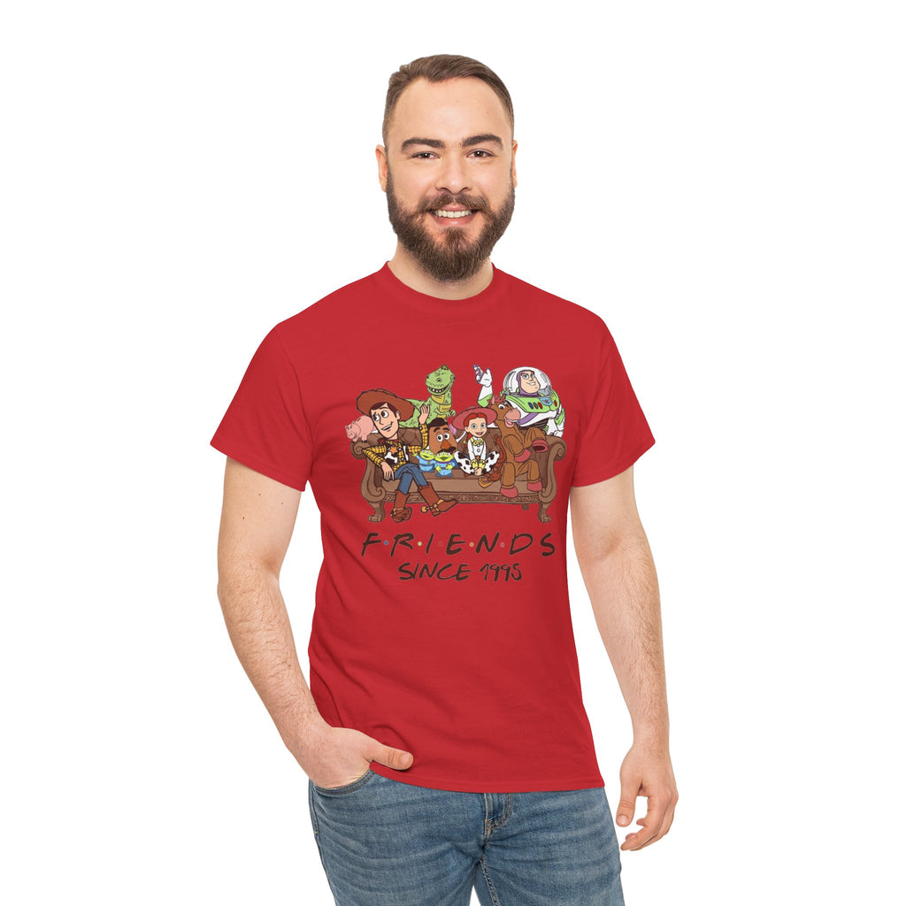 Toy Friends Since 1995 T-Shirt — Retro Cartoon Crew Cotton Tee