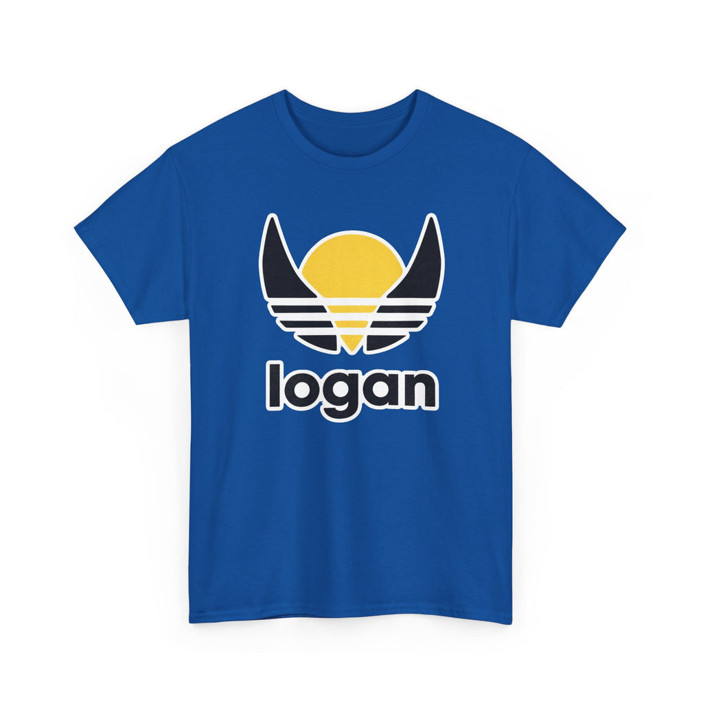 T‑Shirt — 'logan' Retro Sunrise Logo Cotton Tee