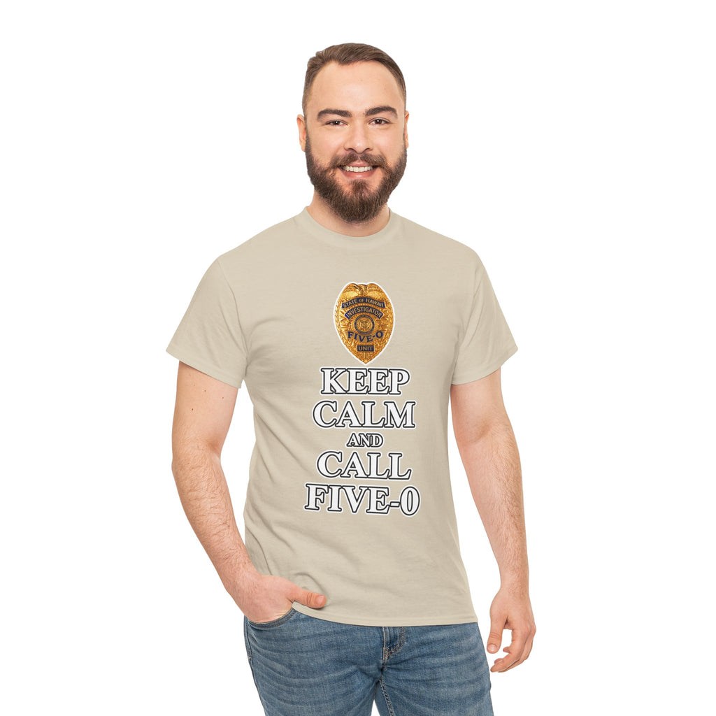 Keep Calm and Call Five-O Cotton T‑Shirt