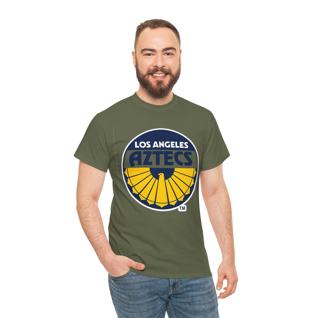 Los Angeles Aztecs Vintage Logo Cotton T-Shirt