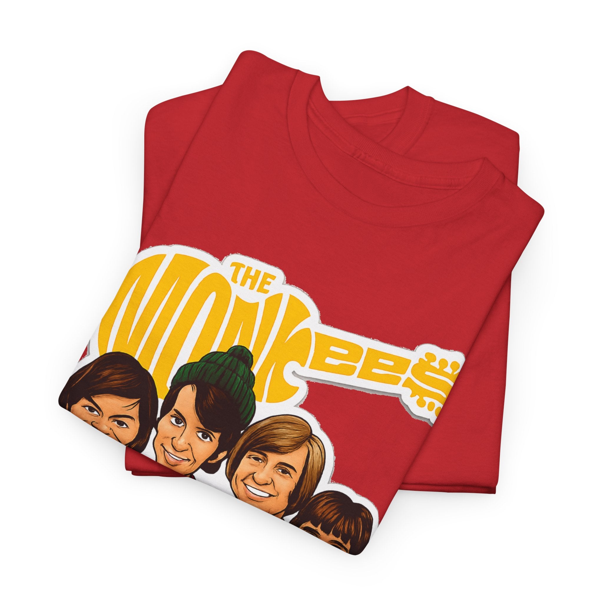 The Monkees Retro Band Tee — Colorful Car Cartoon Graphic