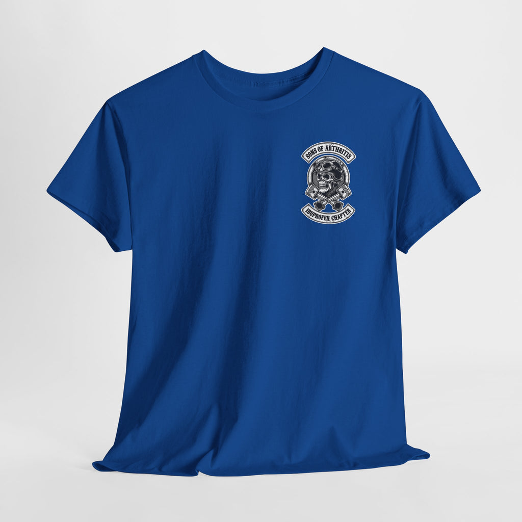 Sons of Arthritis Tee — Humorous Biker Skull "Ibuprofen Chapter" T-Shirt