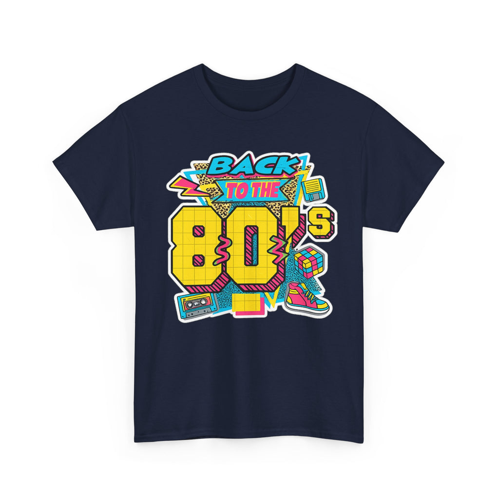 Back to the 80s Retro Graphic Tee — Vintage 80s Neon Design