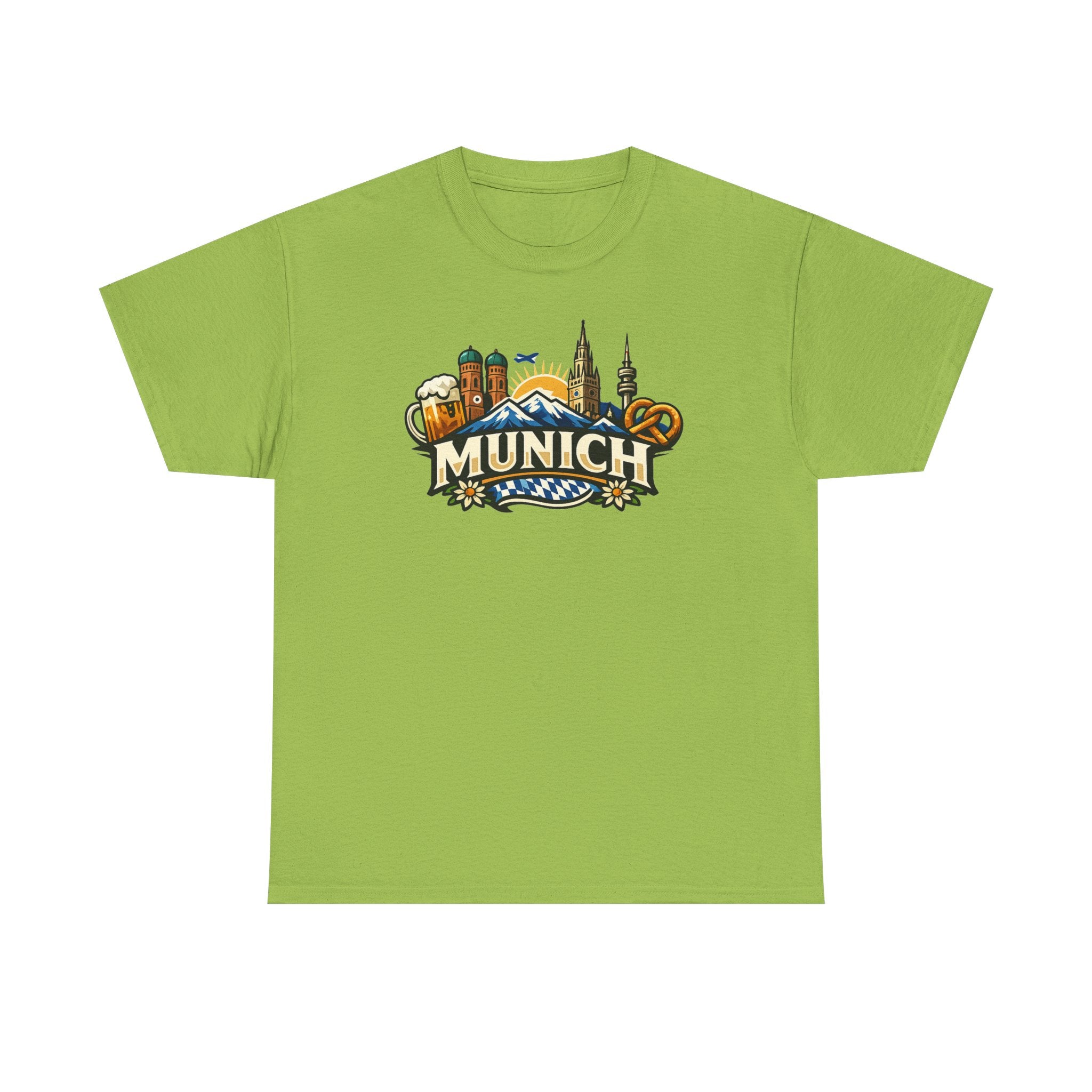 Munich Souvenir T‑Shirt — Oktoberfest Beer & Pretzel Graphic Tee
