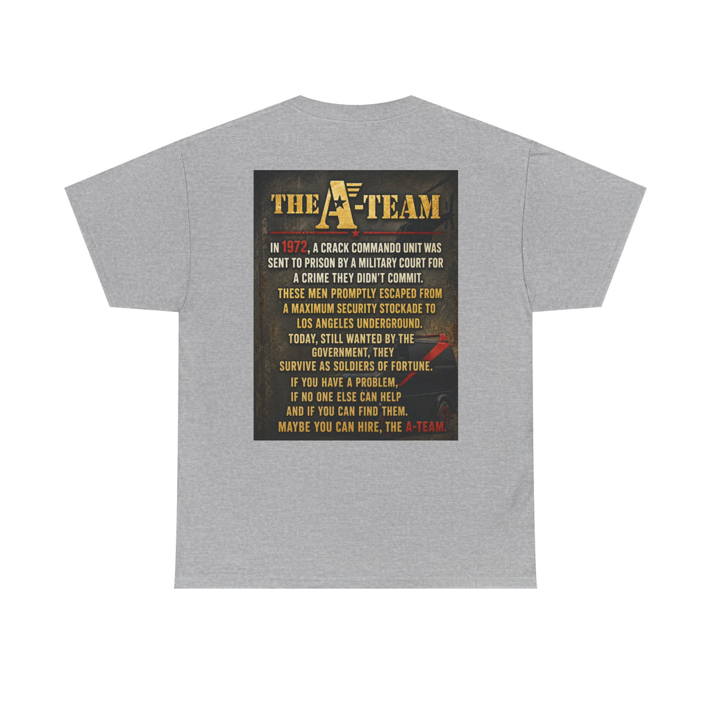 A-Team Graphic Tee — Retro TV Series Logo & Character Poster T-Shirt
