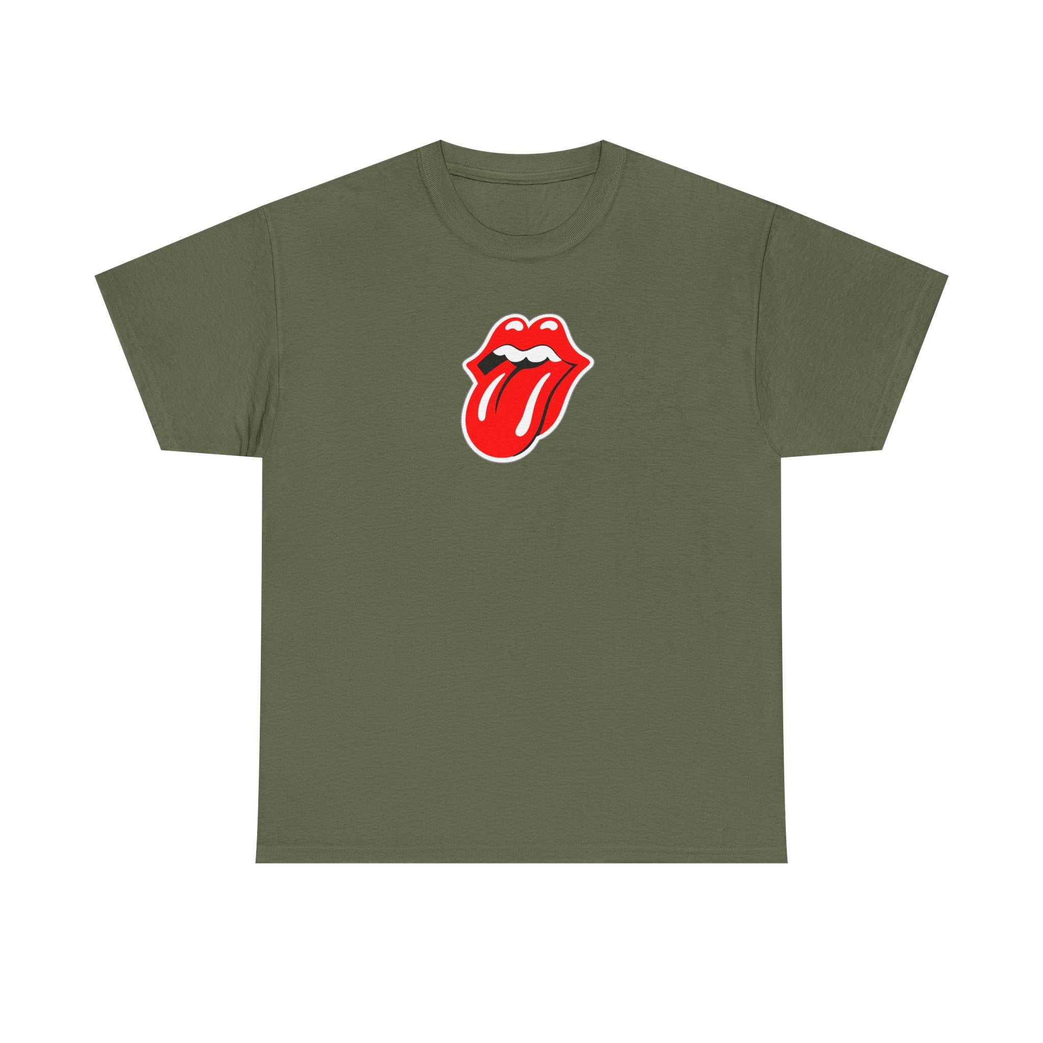 Rock Retro Red Tongue and Lips Graphic Tee