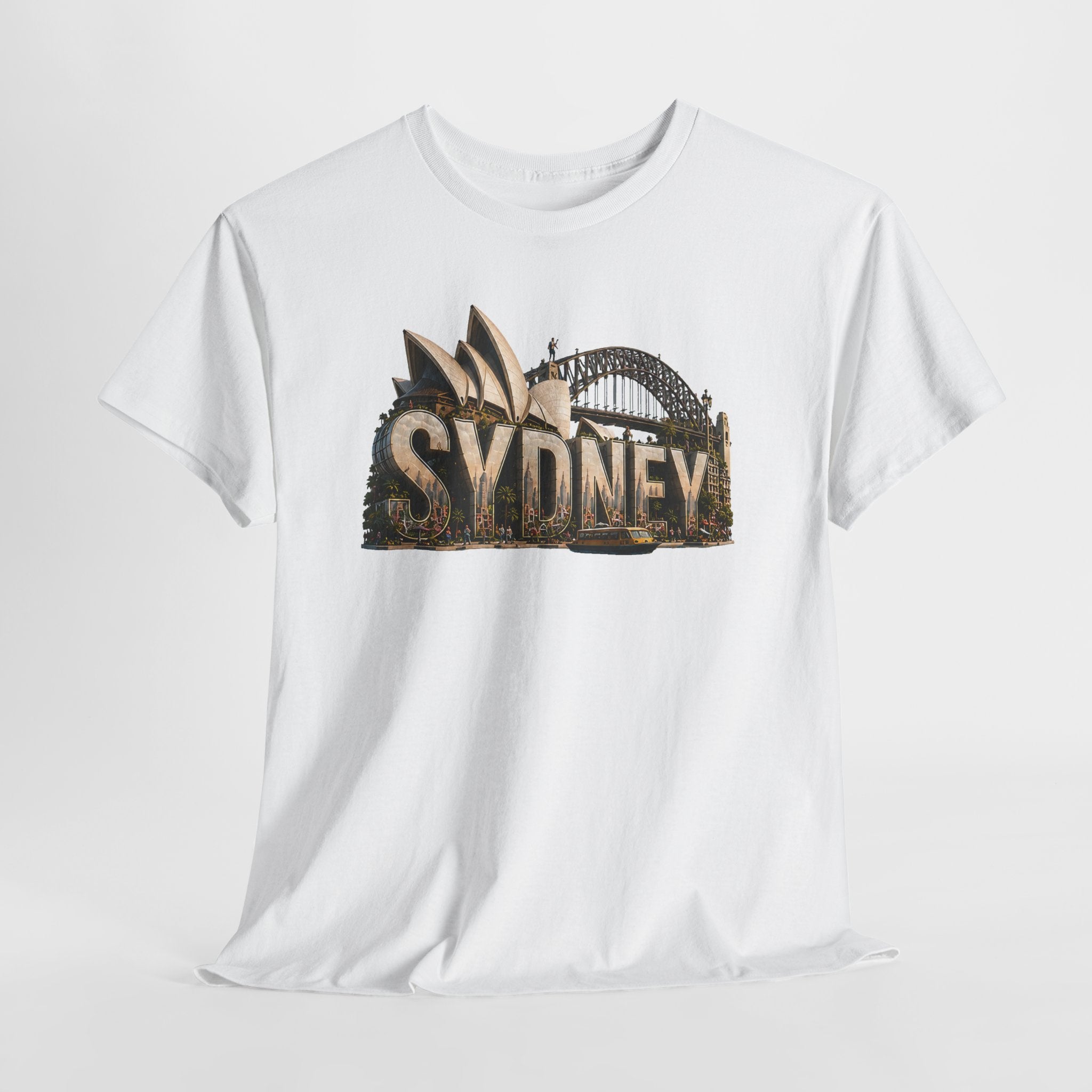 Sydney Landmark T‑Shirt — Vintage Sydney Opera House & Harbour Bridge Tee