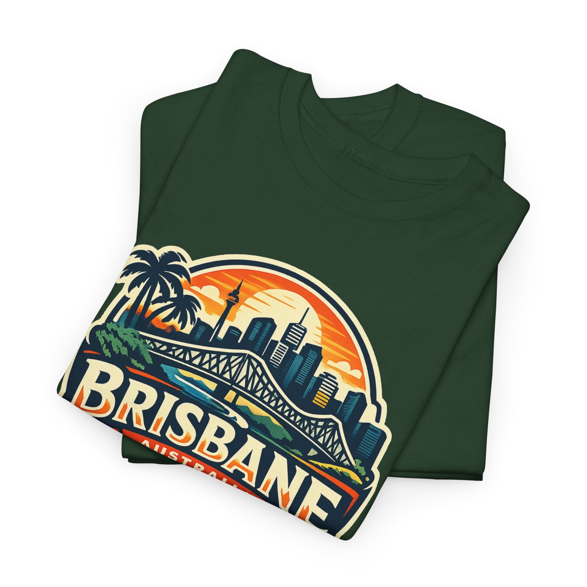 Brisbane Australia Vintage Sunset T-Shirt
