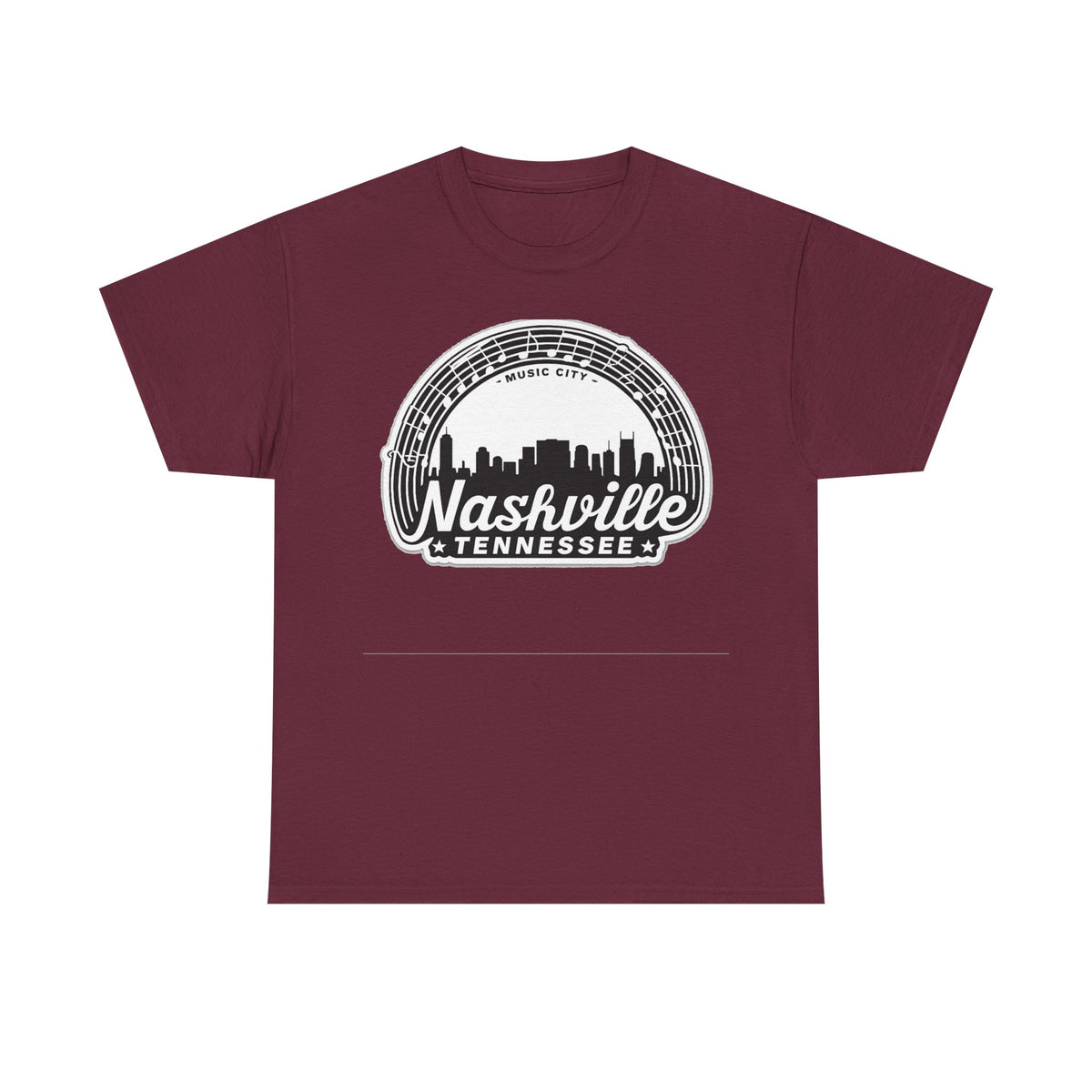 Nashville Tennessee Skyline Tee — Retro Music City Graphic Shirt