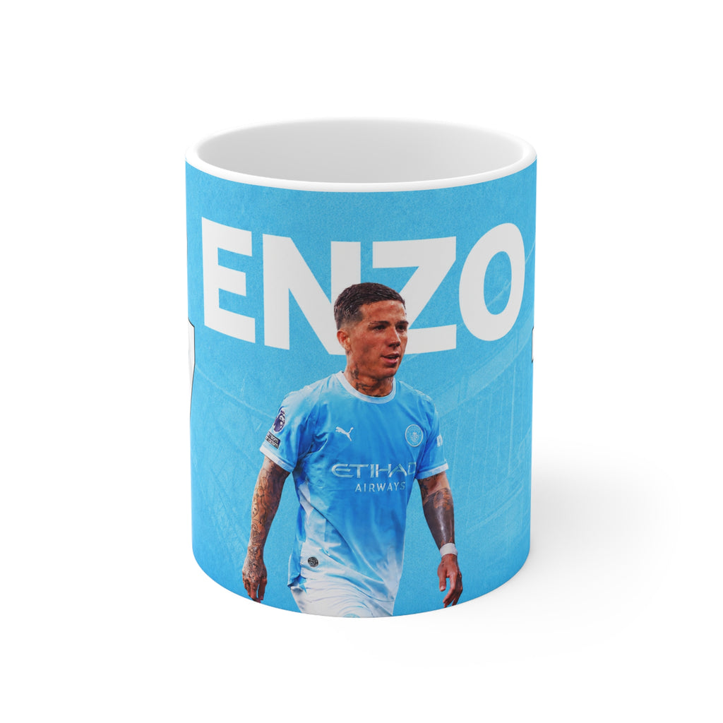 Enzo Fernandez Manchester City Ceramic Mug — ENZO 11oz & 15oz
