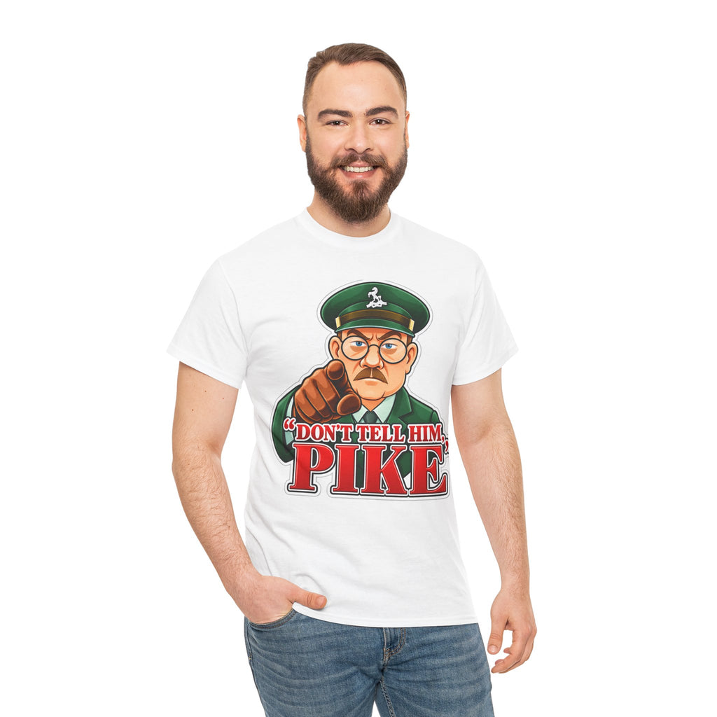 Don’t Tell Him Pike T-Shirt — Vintage Military Sergeant Pointing Graphic Tee