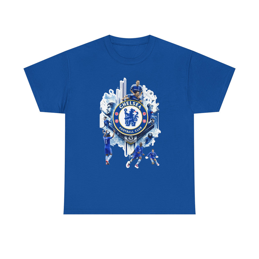 Chelsea FC Crest Players T-Shirt — Blue Football Fan Tee