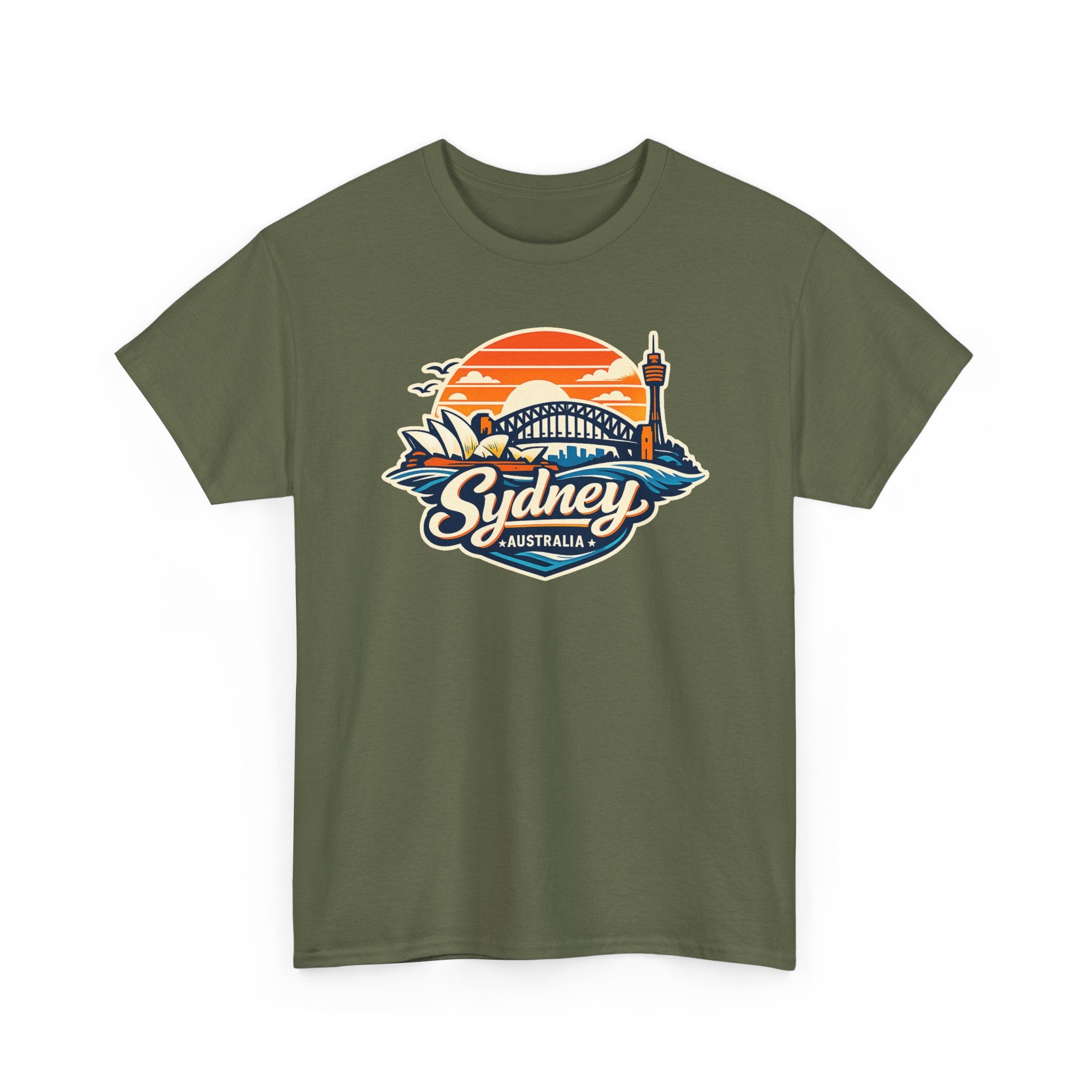 Sydney Australia Sunset Tee — Vintage Coastal Travel T‑Shirt