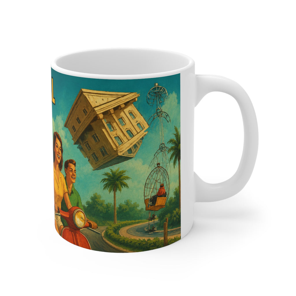 Orlando Retro Roadtrip Mug — "International Drive" Vintage Travel Coffee Cup