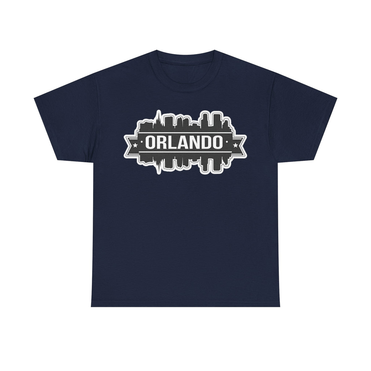 Orlando Skyline T-Shirt — Retro Badge Cityscape Tee
