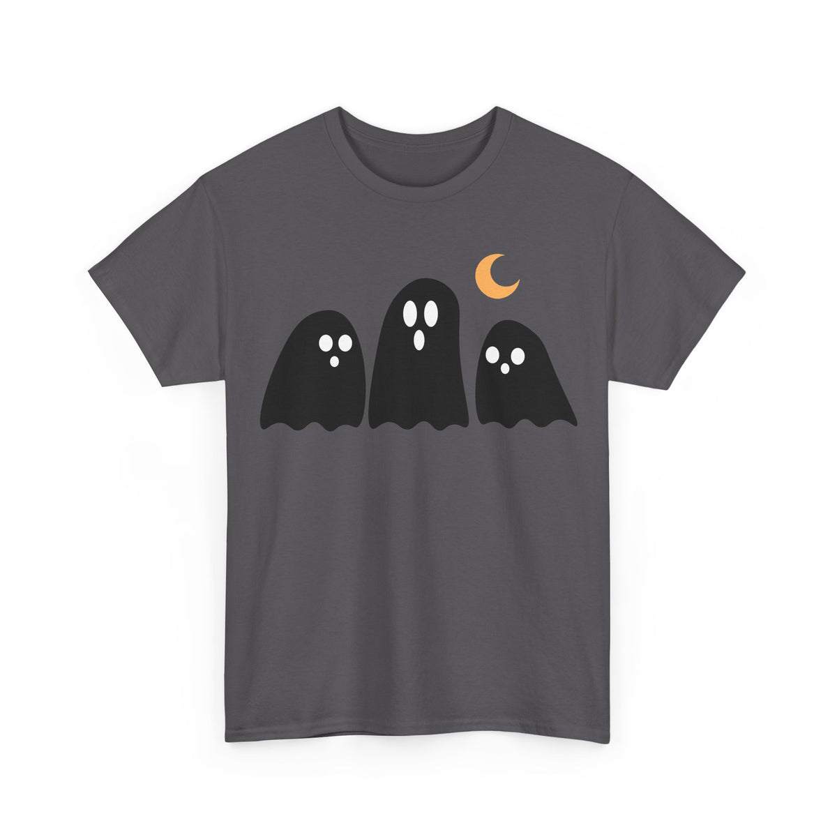 Ghost Trio Moon T-Shirt — Cute Halloween Graphic Tee