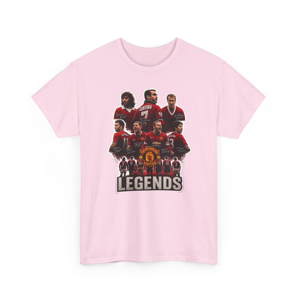 Manchester United Legends Football Team Tee — Retro Manchester United Players Graphic Shirt