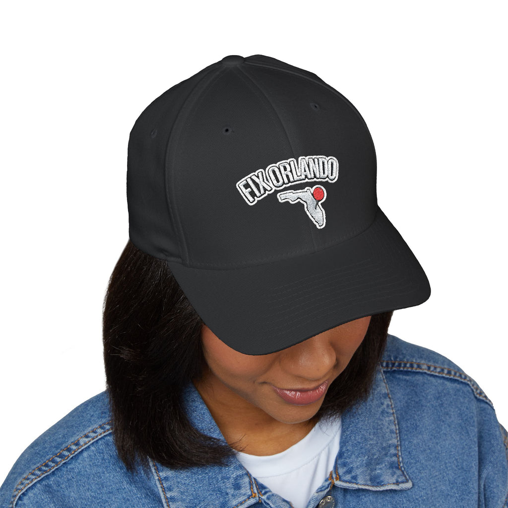 Fix Orlando Embroidered Cap — Vintage Palm & Golf Ball Hat