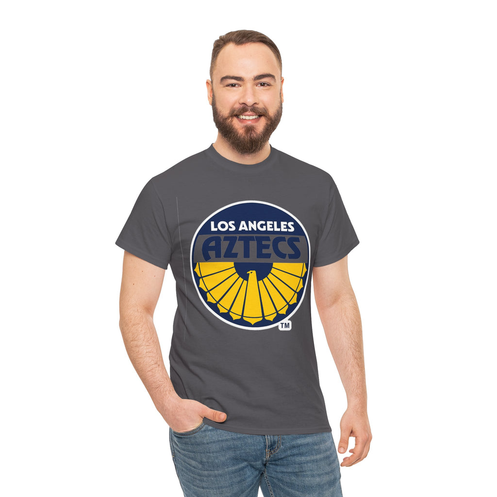 Los Angeles Aztecs Vintage Logo Cotton T-Shirt