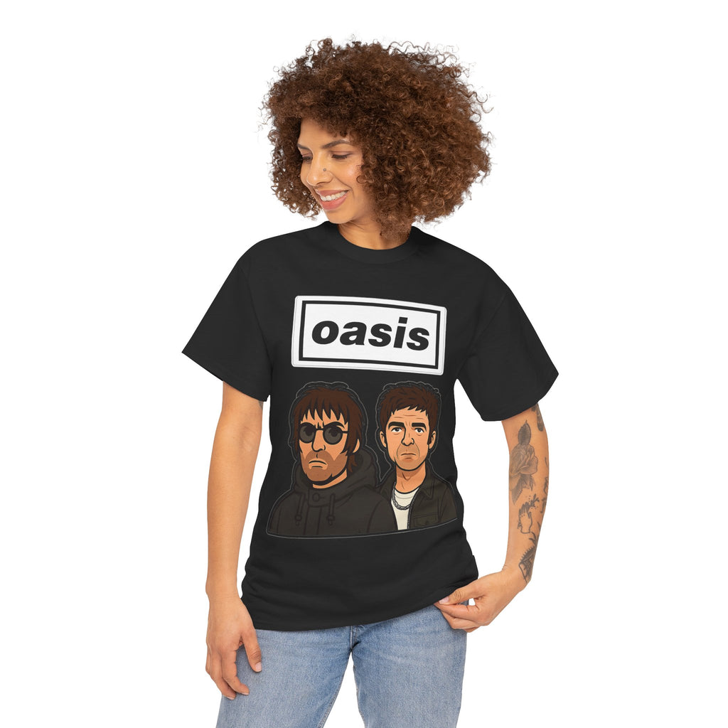 Oasis Inspired Unofficial Band Logo Tee — 'oasis' Graphic T-Shirt