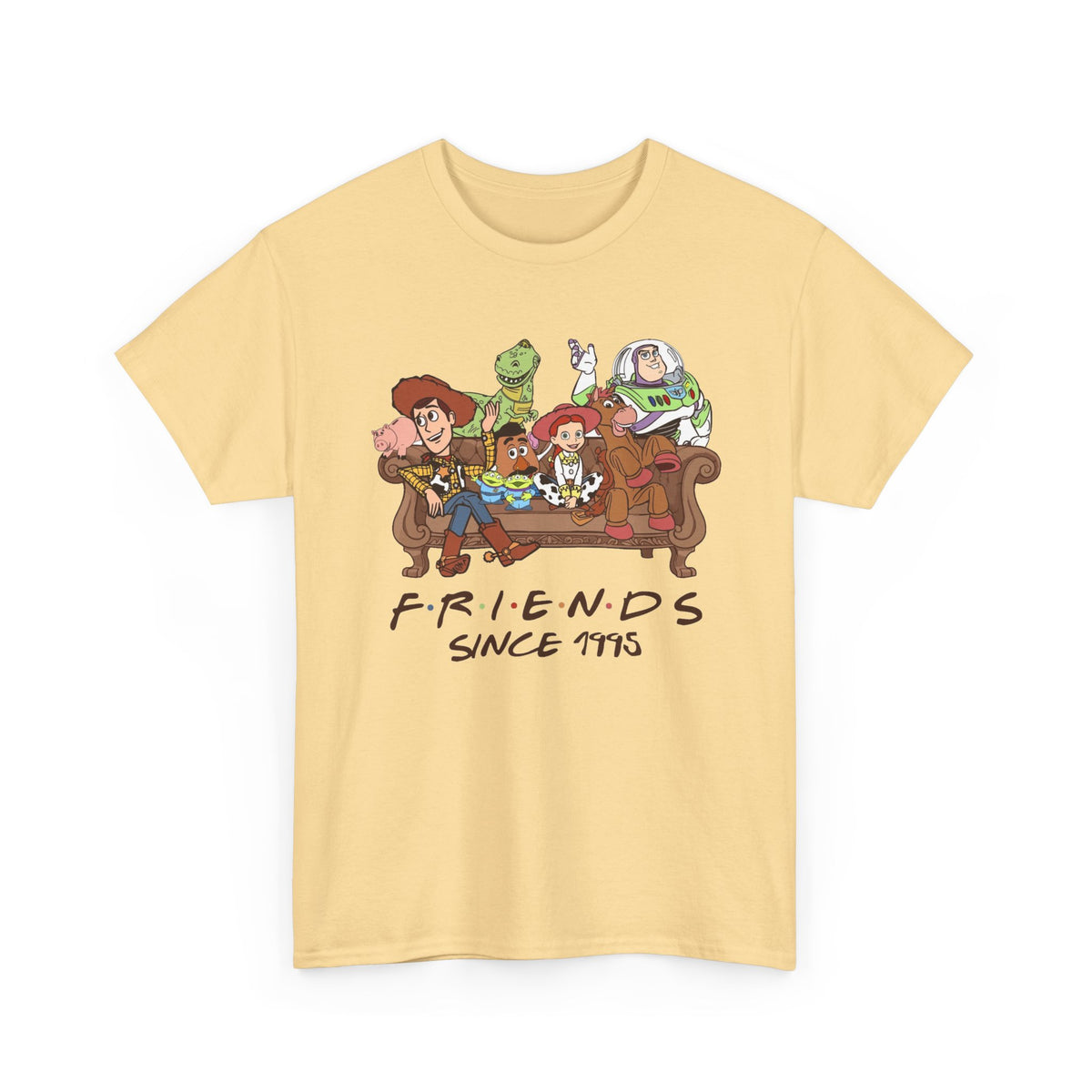 Toy Friends Since 1995 T-Shirt — Retro Cartoon Crew Cotton Tee
