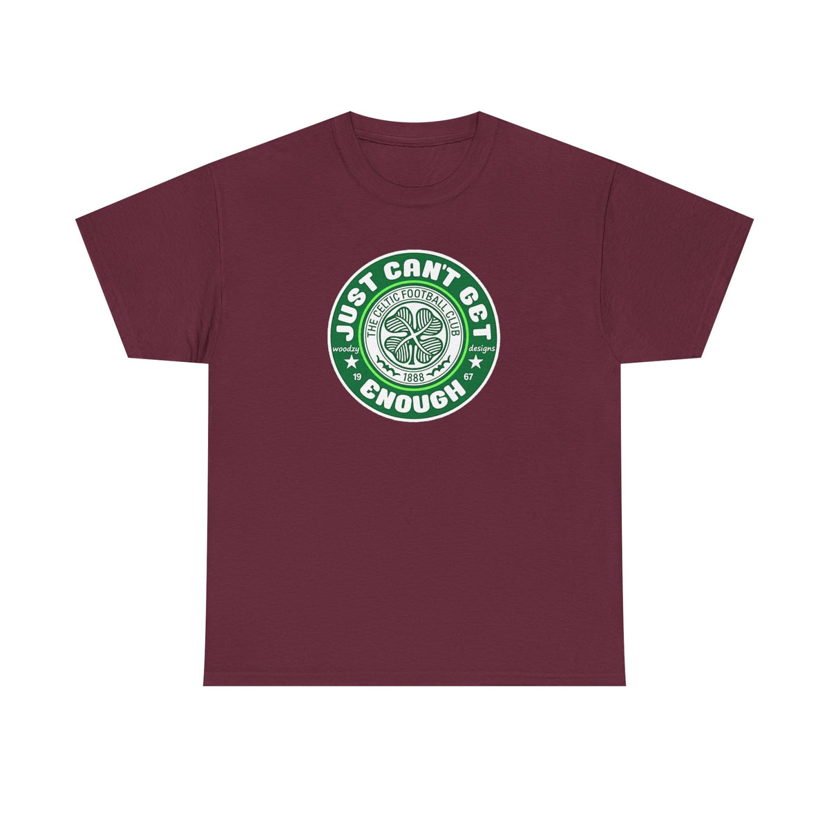 Celtic T-Shirt — "Just Can't Get Enough" Green Shamrock St. Patrick's Day Tee