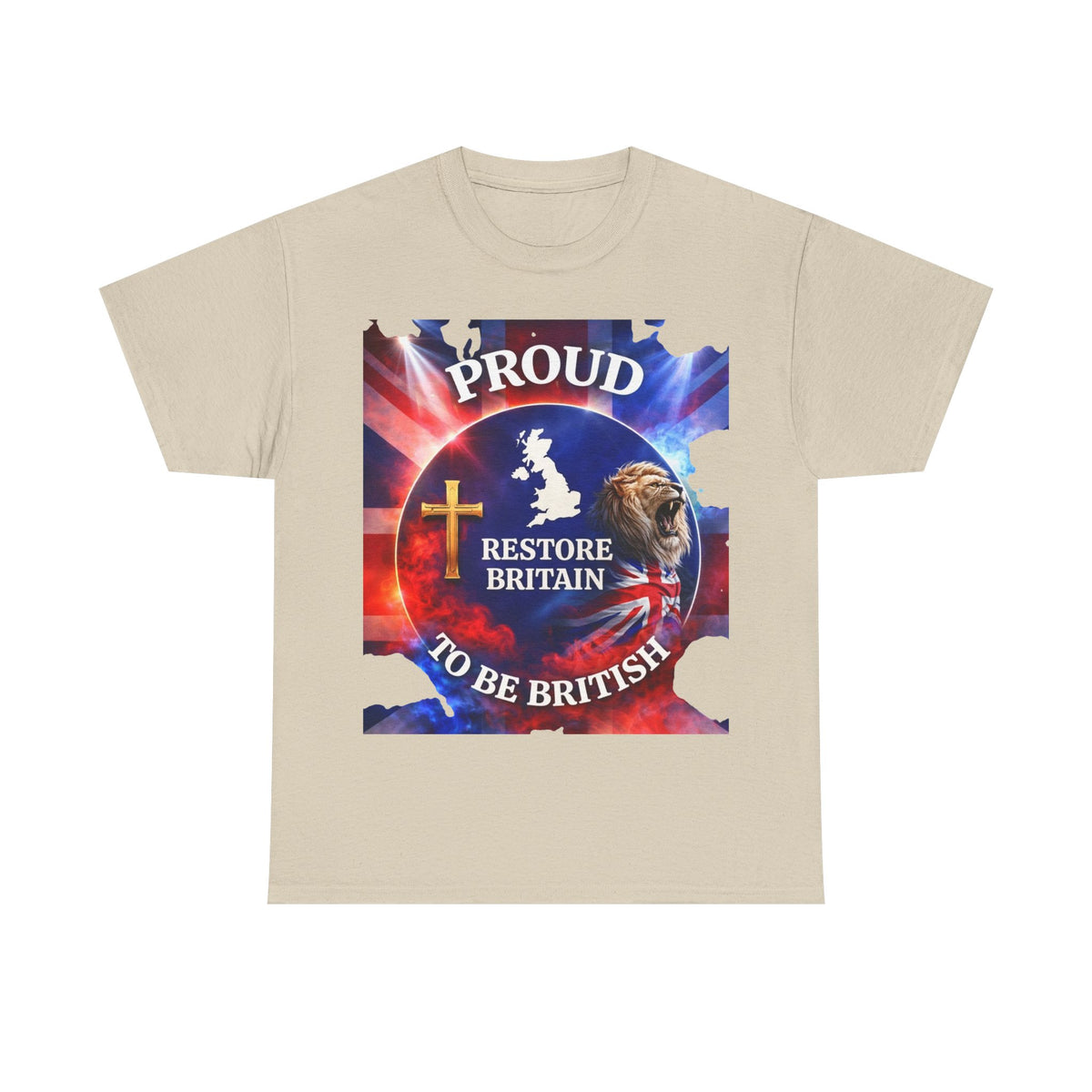 Proud to Be British Restore Britain Cotton T‑Shirt